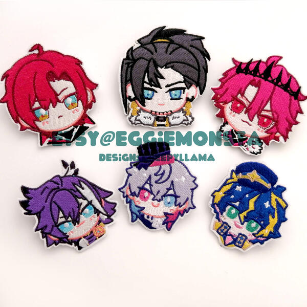 Holostars embroidery