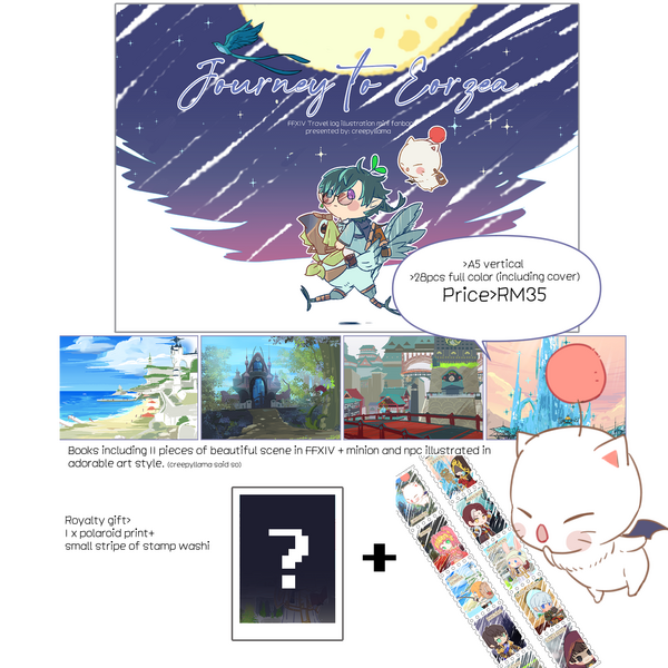 FFXIV travel log zine
