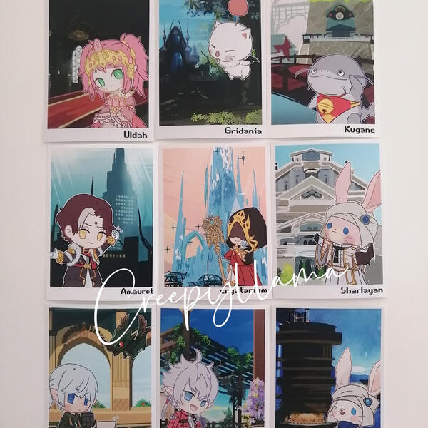 FFXIV polaroid set